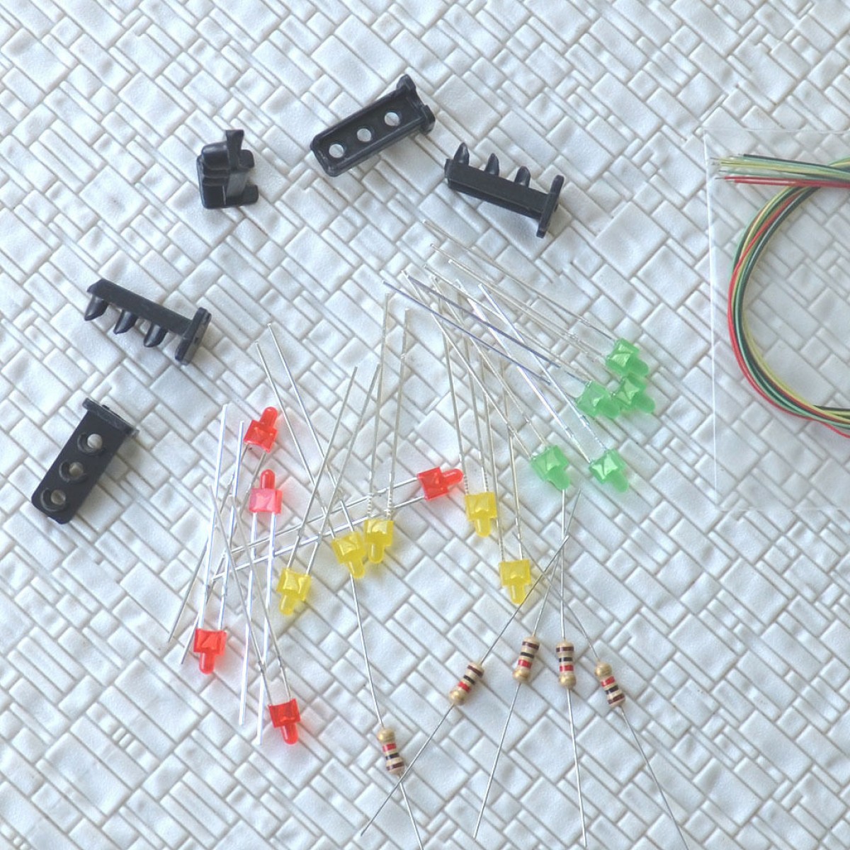 5sets Target Faces + Accessories for Railway Dwarf signal HO Scale 3 Aspects